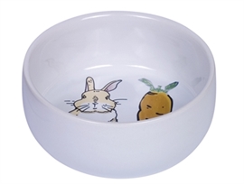 Kanin keramik skål - Rabbit hvid